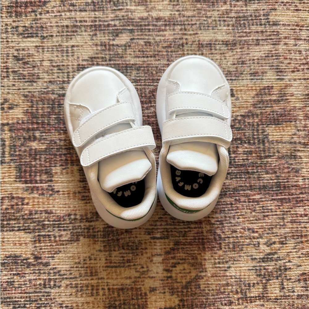 Adidas White Toddler Sneakers with Velcro